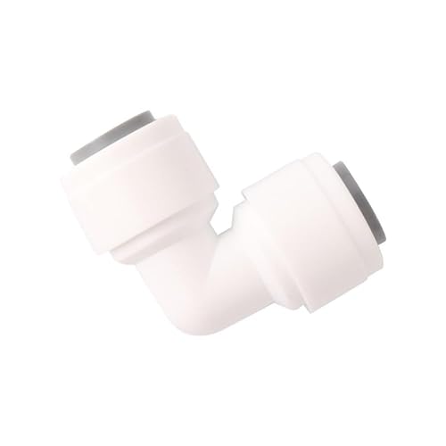 MULONGOR 10 Stücke 1/4 "Rohr Push-in-anschluss T-stück Ellenbogen Gerade Anschluss Wasserfilter Kühlspray Kühlsystem Aquarium Rohrverschraubung(Elbow Connector) von MULONGOR