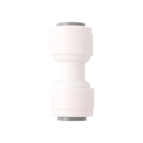 MULONGOR 10 Stücke 1/4 "Rohr Push-in-anschluss T-stück Ellenbogen Gerade Anschluss Wasserfilter Kühlspray Kühlsystem Aquarium Rohrverschraubung(Straight Connector) von MULONGOR