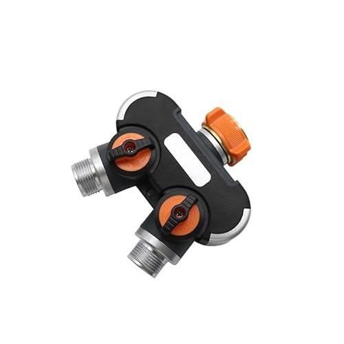 MULONGOR 1pc Garten Bewässerung Ventil Wasserhahn Splitter Outdoor Wasserhahn Und Wasserhahn 3/4 "Wasser Teiler Garten 2-wege/4-wege Bewässerung Verteiler(Black) von MULONGOR