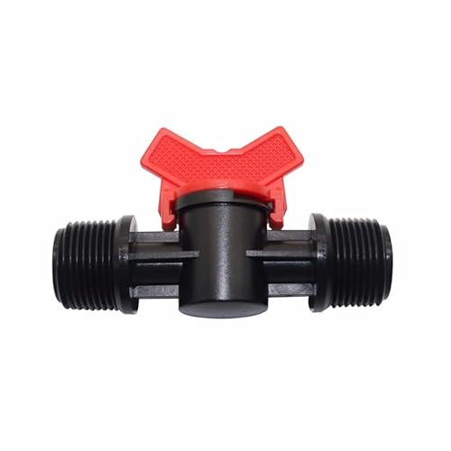 MULONGOR 5Pcs Garten Bewässerung System 1/2 "3/4" Außengewinde Ventil Wasser Rohr Fugen Stecker Wasser Controller Schalter(3/4" Male Thread) von MULONGOR