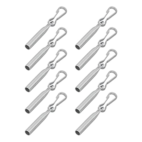 MULTIBROS 10er Pack Seil Endverschluss Ø 6 & 8 mm mit Simplexhaken – Robuster Verzinkter Stahl | Perfekt für Haushalt, Garten, Camping & BAU | Einfache Montage (Ø6 mm) von MULTIBROS