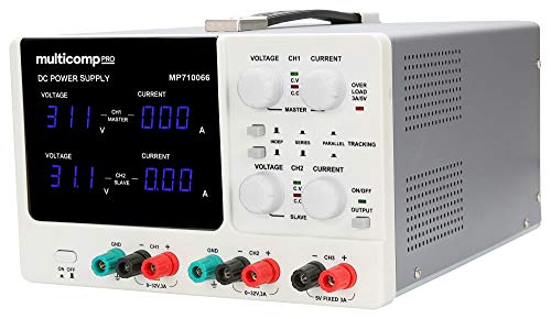 Netzteil, Bank, 3-Kanal, 32 V, 3 A, 207 W | Bench Top Power Supplies Test, 1 Stück – MP710066 von MULTICOMP PRO