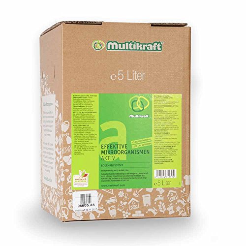 Multikraft Effektive Mikroorganismen Aktiv Dünger – Natürliche Boden- & Pflanzenpflege, umweltfreundlich, Förderung von Wachstum & Gesundheit, ideal für Garten & Landwirtschaft, 5 Liter von Multikraft