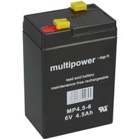 Multipower - Blei-Akku MP4,5-6 Pb 6V 4,5Ah Faston 4,8 von MULTIPOWER