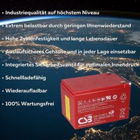 Multipower - Akkusatz für Mach1 36V Akkupack Elektro Scooter 3X 12Volt 15Ah csb Akku Multipower - Akkusatz für Mach1 36V Akkupack Elektro Scooter 3X 12Volt 15Ah csb Akku von MULTIPOWER