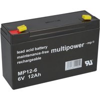 Amazon.de Multipower Blei-Akku MP12-6 Pb 6V 12Ah Faston 4,8mm von MULTIPOWER