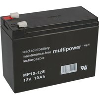 Multipower - Blei-Akku MP10-12S Pb 12V / 10Ah Faston 4,8 von MULTIPOWER