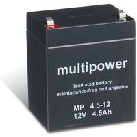 Multipower - Blei-Akku MP4,5-12 Pb 12V / 4,5Ah Faston 4,8 von MULTIPOWER