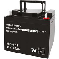 Multipower - Blei-Akku MP40-12 Pb 12V 40Ah M6 Schraubanschluss von MULTIPOWER