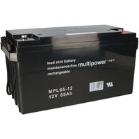 Multipower Blei-Akku MPL65-12 12V 65Ah Pb von MULTIPOWER