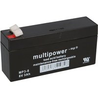 Multipower - Blei-Akku MP3-8 Pb 8V / 3Ah von MULTIPOWER