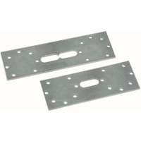 Multitubo 70212 Multitubo Halteplatte aus Stahl verzinkt, doppelt 150mm 150 mm von MULTITUBO SYSTEMS