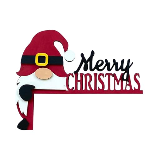 Weihnachtsdeko Türrahmen Deko Lustige Türrahmen Deko Weihnachtsmann Dekorationen Schneemann Weihnachtsdeko Türecke Ornament für Weihnachten Fenstern Wände Eckschild Türeckendekoration (A, One Size) von MUMEOMU