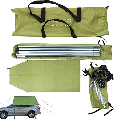 MUMIAO LKW-Überdachung | wasserdichte Automarkise Sonnenschutz - Auto SUV Canopy Camper Trailer Sonnenschutz, Auto-Camping-Zubehör für Outdoor-Camping-Strand von MUMIAO