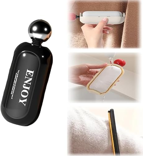 Enjoy Portable Lint Roller, Good Life Lint Roller, Reusable Mini Lint Roller Pet Hair Remover, 2 in 1 Washable Lint Remover, Sticky Lint Roller Ball for Clothes, Furniture, Dog & Cat Hair von MUMQAQ