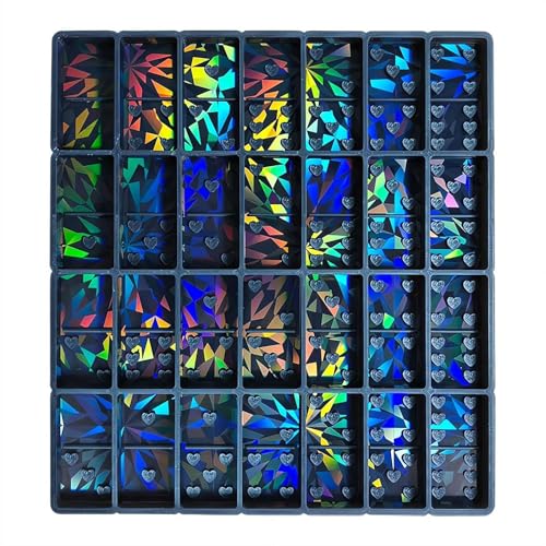 MUMQAQ Holografische Schokoladenformen, tiefe Schokoladenriegel-Form, Harz-Silikon, Schokolade, tief, leicht zu lösen, dicke Formen für wiederverwendbare DIY-Backwachsschmelzen (schwarz) von MUMQAQ