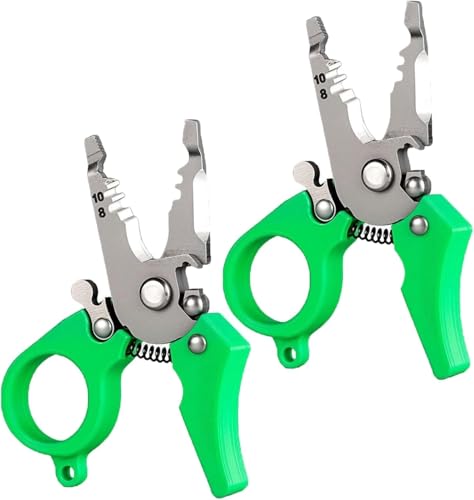Mini Multi-Tool Abisolierzange, Multifunktions-Elektrowerkzeug mit hoher Härte, hohe Präzision, Cutter Crimpe, für verschiedene Verwendungsszenarien von MUMQAQ