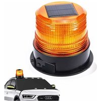 12V Solar/USB Warnlicht led Rundumleuchte Magnetanzeige Blinklicht für Auto Auto lkw Kabellos superhell von MUMU