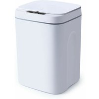 16L automatischer Mülleimer mit Sensor Automatischer Mülleimer Bewegungsmelder (Weiß) von MUMU