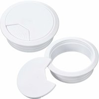 Mumu - 2 Stück Schreibtisch-Tülle, Schreibtisch-Kabel-Draht-Tülle-Kabel, PC-Computer-Schreibtisch-Kunststoff-Tülle, Aufgeräumte Drahtloch-Abdeckung von MUMU