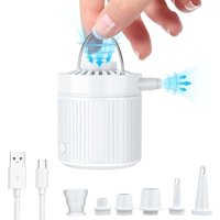 2-in-1-elektrische Luftpumpe, 3500 Pa Aufblasen/Entleeren, 1600 mAh USB-C-Minipumpe mit 3 Luftdüsen, für aufblasbare Matratze und Spielzeug, von MUMU