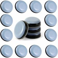 24 Stück Teflon-Möbelgleiter 25 mm (rund) – Möbelgleiter – Gleiter-Möbelgleiter, selbstklebende Teflon-Möbelgleiter für Stuhl, Sofa, Schreibtisch, von MUMU