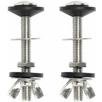 2er-Pack Toilettentank-Schraube an Schüssel, universelles Edelstahl-Befestigungsset mit doppelter Dichtung, einfach zu installieren FLITI von MUMU