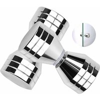 Mumu - 2er Set Türgriffe Edelstahl Duschtürgriff 6 x 3 cm Türgriff von MUMU
