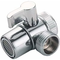3-Wege-Duschventilkomponente, Duschkopfadapter für Duscharm montiert für Waschbecken, Wasserhahn, Duschteilerventil für Duschküche (Zinklegierung) von MUMU