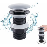 Mumu - Bonde de Lavabo Pop-up sans Trop-plein, Bath Tub Drain and Overflow Kit, Metal Tip-Toe Bathtub Drain Replacement Kit with Coarse Thread Mumu - Bonde de Lavabo Pop-up sans Trop-plein, Bath Tub Drain and Overflow Kit, Metal Tip-Toe Bathtub Drain Replacement Kit with Coarse Thread von MUMU