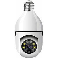 E27-Glühbirnenkamera, 1080p Wireless PTZ-Überwachungskamera mit E27-Glühbirnenanschluss, 360-Grad-Panorama, automatische Bewegungsverfolgung, von MUMU