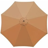 Ersatzbezug für Sonnenschirm, 8 Rippen, 3 m, wasserdicht, UV-beständig, Ersatzstoff – Khaki von MUMU