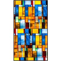 Fensterfolie Selbstklebende Buntglasaufkleber Fensterlichtdurchlässigkeit Anti-Peeping-Fensterpapierfolie Undurchsichtige Schattierung (40 x 100 cm) von FLITI