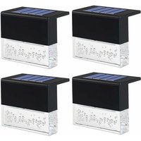 Mumu - Gartenleuchten Solarleuchten, wasserdichte solarbetriebene Wandleuchten, LED-Solardeckleuchte, Treppenboden, Gartenzaunleuchte, von MUMU