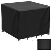 Gartentischabdeckungen, 420D Oxford quadratische Gartenmöbelabdeckung wasserdicht, windbeständig, quadratische Gartentisch-Schutzabdeckung für den von MUMU