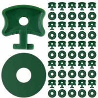 Mumu - Jalleria Kunststoff-Gewächshaus-Clips mit Unterlegscheiben zur Sicherung der Isolierung, Blasennetz am Aluminium-Gewächshaus, grün, 50 Clips + Mumu - Jalleria Kunststoff-Gewächshaus-Clips mit Unterlegscheiben zur Sicherung der Isolierung, Blasennetz am Aluminium-Gewächshaus, grün, 50 Clips + von MUMU