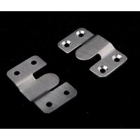 Mumu - 10 Stück verdeckte Unterputzhalterung, robuste, ineinandergreifende Aufhängungshalterungen, Möbelverbinder, Wandbeschläge aus Edelstahl zum von MUMU