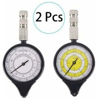 Mumu - 2 Stück Karten-Entfernungsmesser, Kilometerzähler, Multifunktions-Kompass, Krümmungsmesser, Opisometer, Krümmungsmesser, Entfernungsrechner, von MUMU