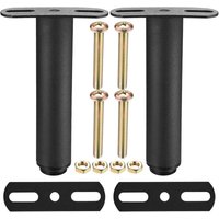 2 Stück verstellbare Bettbeine 18–33 cm, einziehbare Möbelbeine, Tischbeine, Metall-T-förmige Beine, Boxspring-Unterstützung, höhenverstellbare Füße von MUMU