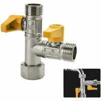 3-Wege-Ventil T-Anschluss 3-Wege-WC-Wasserhahn g 1/2 Handbrause Mumu 3-Wege-Ventil T-Anschluss 3-Wege-WC-Wasserhahn g 1/2 Handbrause Mumu von MUMU
