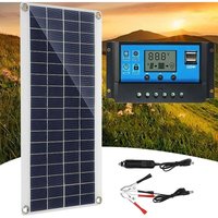 30 w 12 v Solarpanel, Solarpanel-Kit, Batterieladegerät mit 60 a Solarladeregler für Wohnmobil, Yacht, Outdoor, Garten, Beleuchtung von MUMU