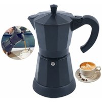 300 ml Aluminium 6 Tassen elektrische Kaffeemaschine Espressokocher Mokka Espressokanne schwarz von MUMU