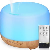 Mumu - 500 ml Diffusoren für ätherische Öle, elektrischer Aroma-Ultraschall-Aromatherapie-Luftbefeuchter, romantisches 7-Farben-LED-Licht – tolle von MUMU