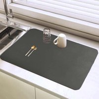 Mumu - Abtropfmatte für Geschirr, 40 x 30 cm, super saugfähige Abtropfmatte für die Küche, saugfähige Abtropfmatte für Geschirr, Kaffeemaschinenmatte von MUMU
