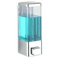 Chrom Seifenspender 480 ml Wandmontage Kunststoff automatisch modernes Design für Badezimmer Desinfektionsmittel- und Seifenspender transparent ohne Chrom Seifenspender 480 ml Wandmontage Kunststoff automatisch modernes Design für Badezimmer Desinfektionsmittel- und Seifenspender transparent ohne von MUMU