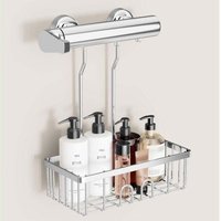 Mumu - Duschablage ohne Bohren – hängendes Duschregal – Shampoo-Halter für die Dusche – ohne Bohren – Duschablage aus SS304-Edelstahl – 30 x 13 x 8,5 von MUMU