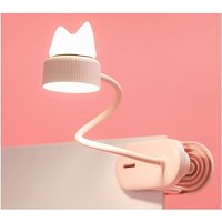 Flexible clip-lampe mit Original CATLIGHT-Nachtlicht/Mit wiederaufladbarem USB-Akku/LED-Leselicht und Leselampe für Schreibtisch, Bett, Nachttisch – von MUMU