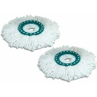 Mumu - Packung mit 2 Clean Twist Disc Mop-Ersatzköpfen, ideal für Fliesen und Steinböden, wasser- und schmutzabsorbierende Mikrofaser, Ersatzmopps, Mumu - Packung mit 2 Clean Twist Disc Mop-Ersatzköpfen, ideal für Fliesen und Steinböden, wasser- und schmutzabsorbierende Mikrofaser, Ersatzmopps, von MUMU