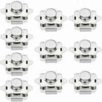 Push-Lock Button Catch Door Verriegelung - Schrank Schloss für Wohnmobil Möbelschloss rv Camper Caravan Van Motorhome Silber 10 Stück von MUMU