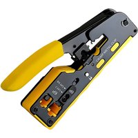 RJ45+RJ12 Crimpzange, mit abgeschirmtem CAT5/5E/CAT6/CAT7-Netzwerkanschluss mit Scherwerkzeugen von MUMU